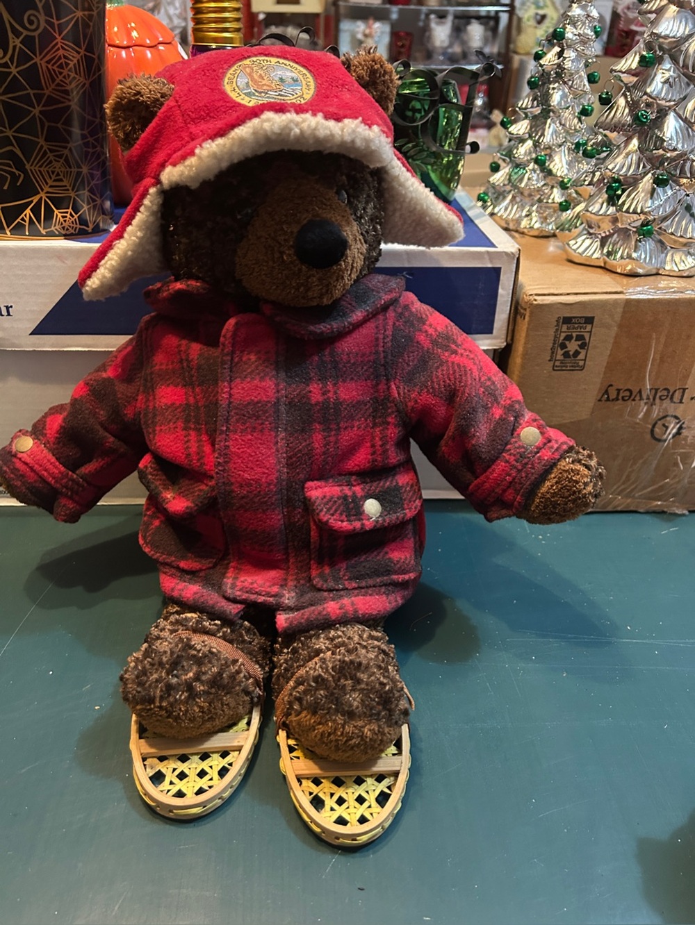 L.L. Bean 90th Anniversary Teddy Bear Plush w Snowshoes